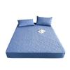 Quilted Waterproof Mattress Cover Embossed Bedding Mattress Protector Anti-mite Anti-bacterial Fitted Bed Sheet No Pillowcase