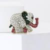 Fashion Luxury Rhinestone Animal Elephant Brooches Pin Women Clothing Coat Jewelry Accessries