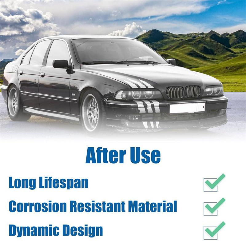 For Bmw 5 Series E39 525 528 530 535 1999-2003 Car Grille Front Kidney Grill Double Line Black 51137005837 51137005838