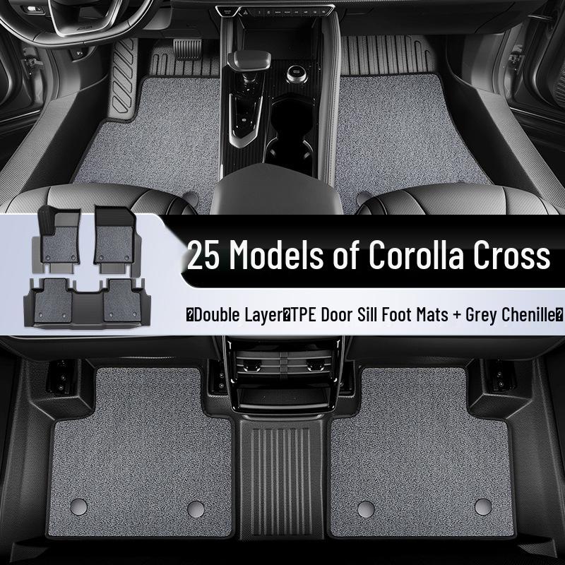 2025 Toyota Corolla Cross TPE Full Coverage Floor Mats & Accessories