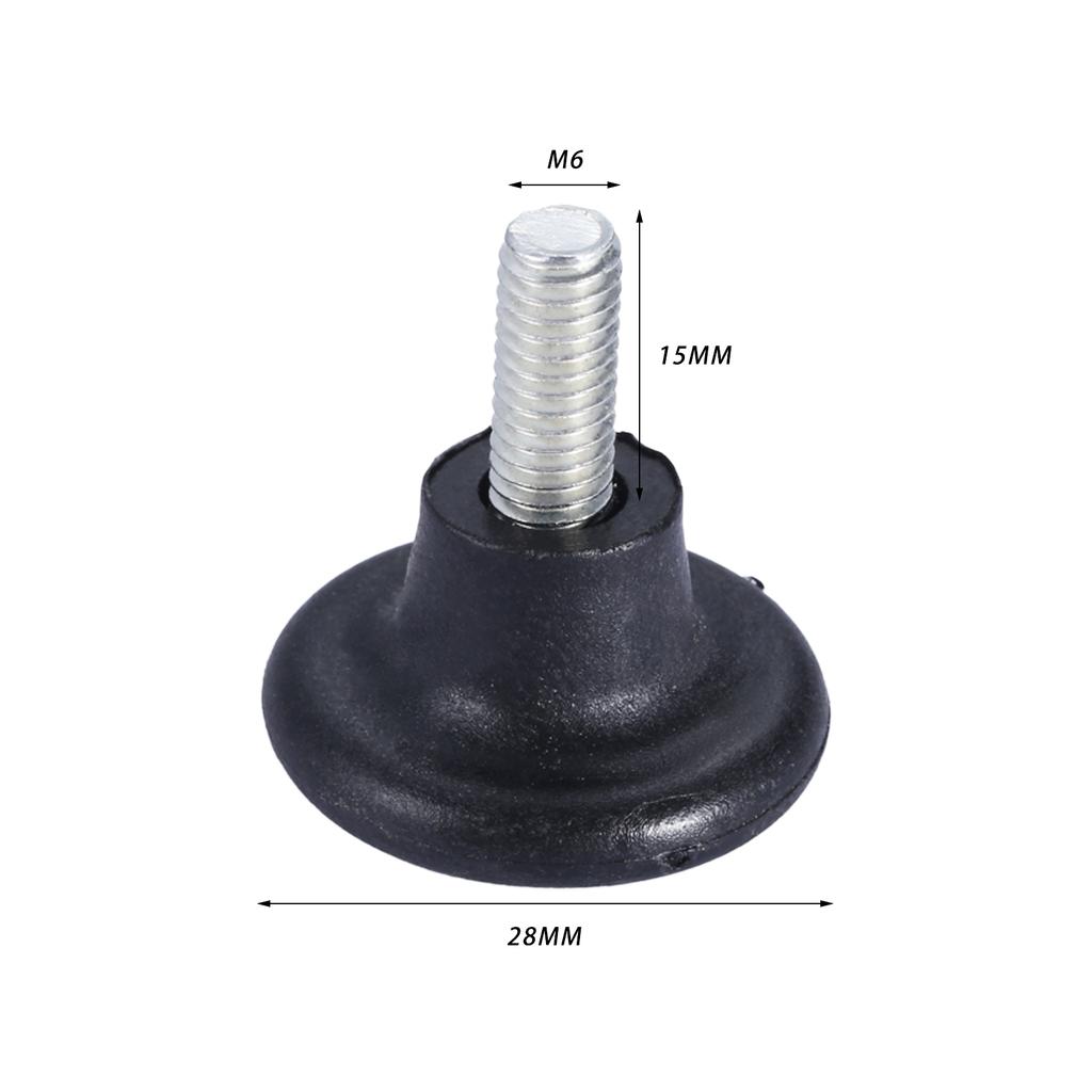 10Pcs M6 M8 Screw on Furniture Glide Leveling Foot Adjustable Diameter Home Table Desk Glide Leg Leveler Leveling Foot Adjuster
