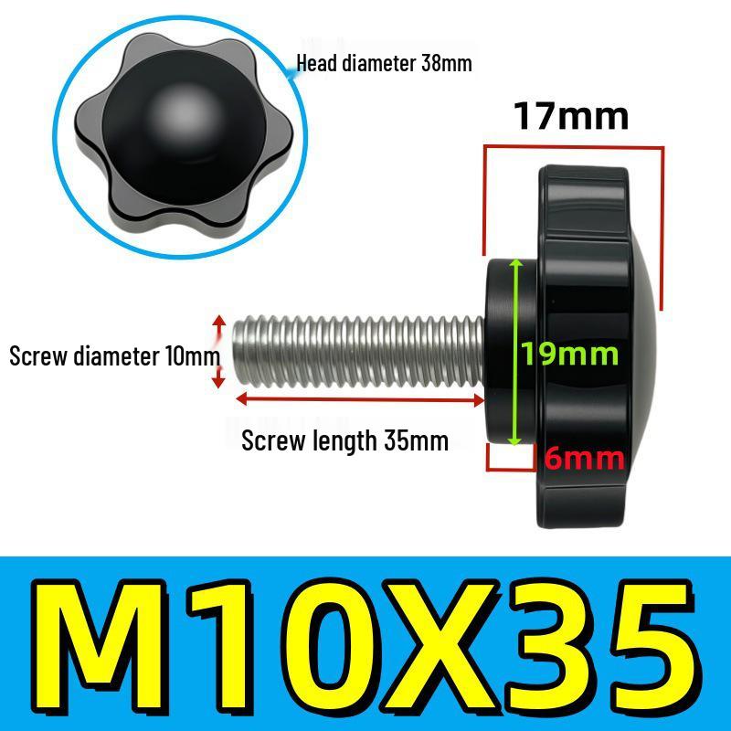 Adjustable Plum Blossom Plastic Head Star Handle Screw Bolt