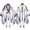 Anime Game Genshin Impact Ayato Kamisato Cosplay Costume Accessories Full Set - Coat Trouser Wig Uniform Men Suit Carnival Party Clothes Halloween