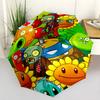 Plants Vs Zombies: Garden Warfare Portable Automatic Umbrella Compact & Durable 8-Rib Design Sturdy Construction Travel Essential