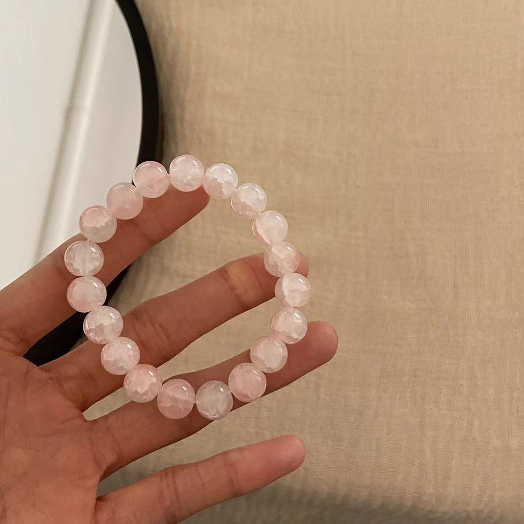 Glass Beaded Bracelet With Gradient Colors For Women Summer Fashion Gift For Friends
