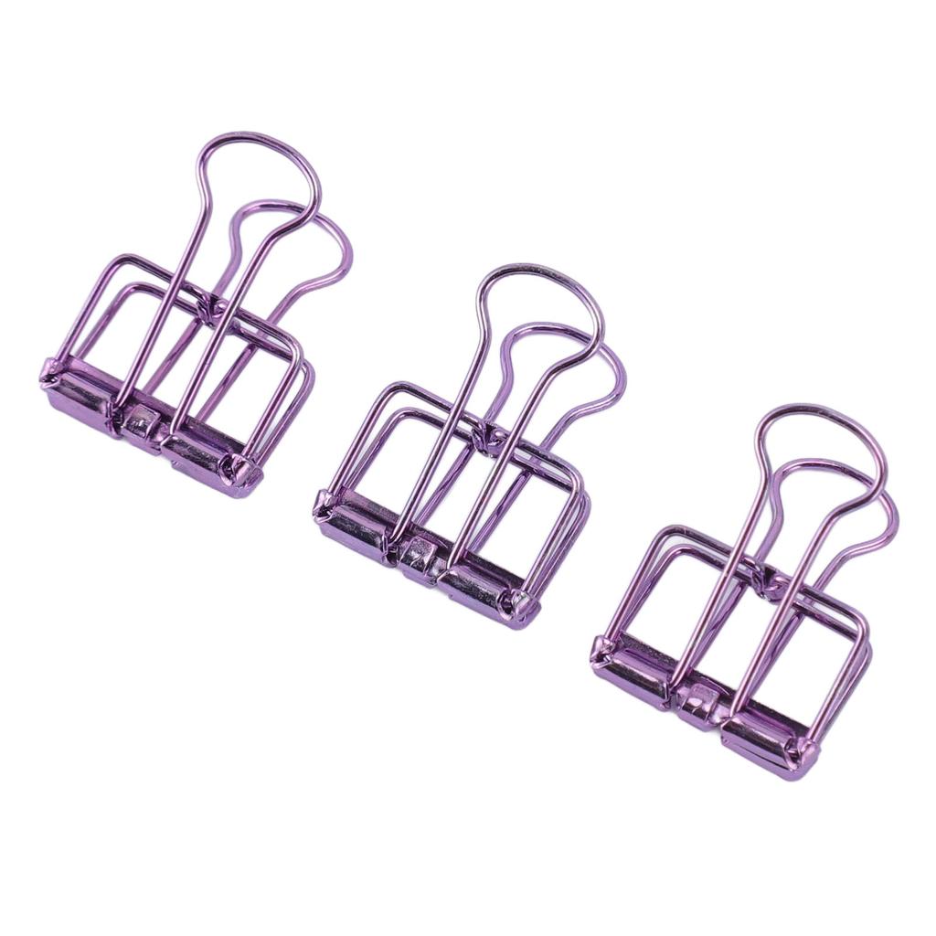30pcs Wire  Clips Metal Plating Stainless Steel Paper Clamps for Document Scrapbook Receipts P