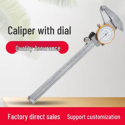 Metal Round Dial Caliper 0-150MM Pointer Watch Gauge