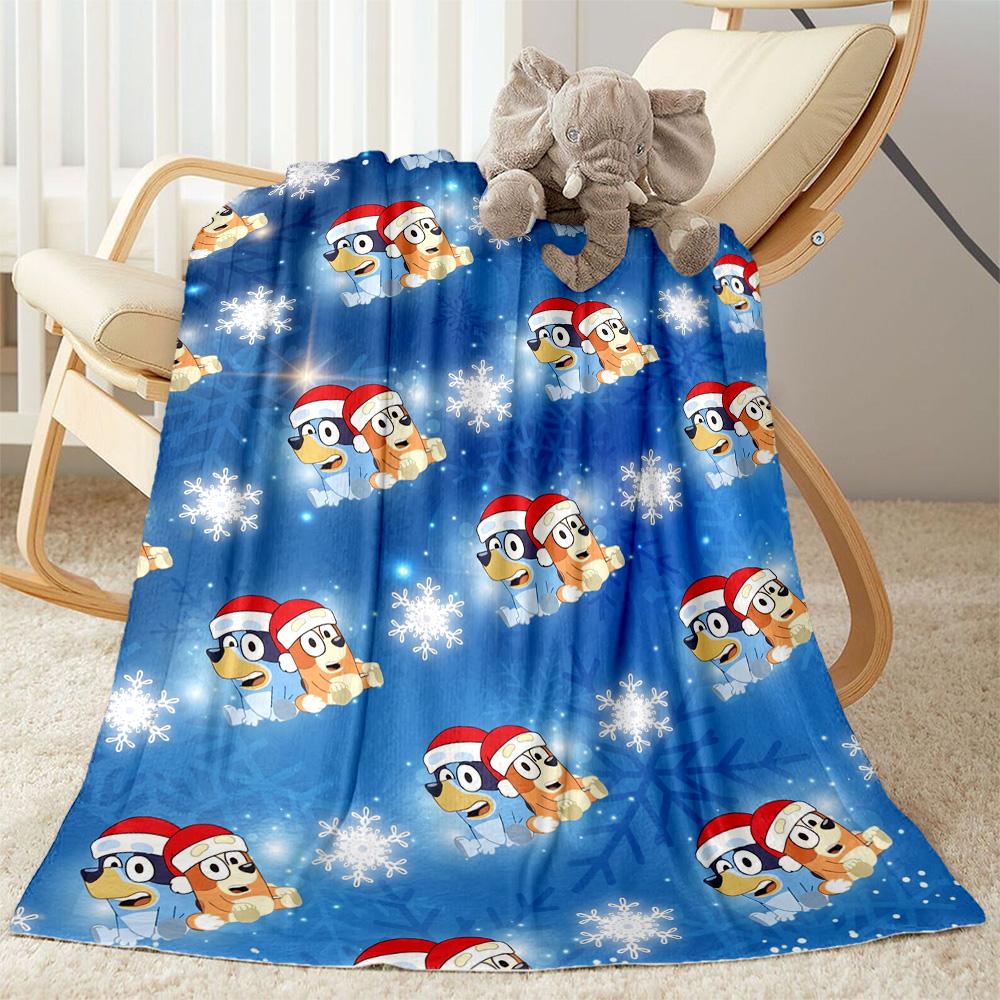 Bluey Bingo Hug Blanket Soft Warm Cozy Perfect for Bedding Couch Livingroom for All Occasions Playful Design Birthday Christmas Gift Blanket