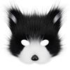 Halloween set, simulated fox mask gloves, plush fox tail handmade beast tail cos prop accessories