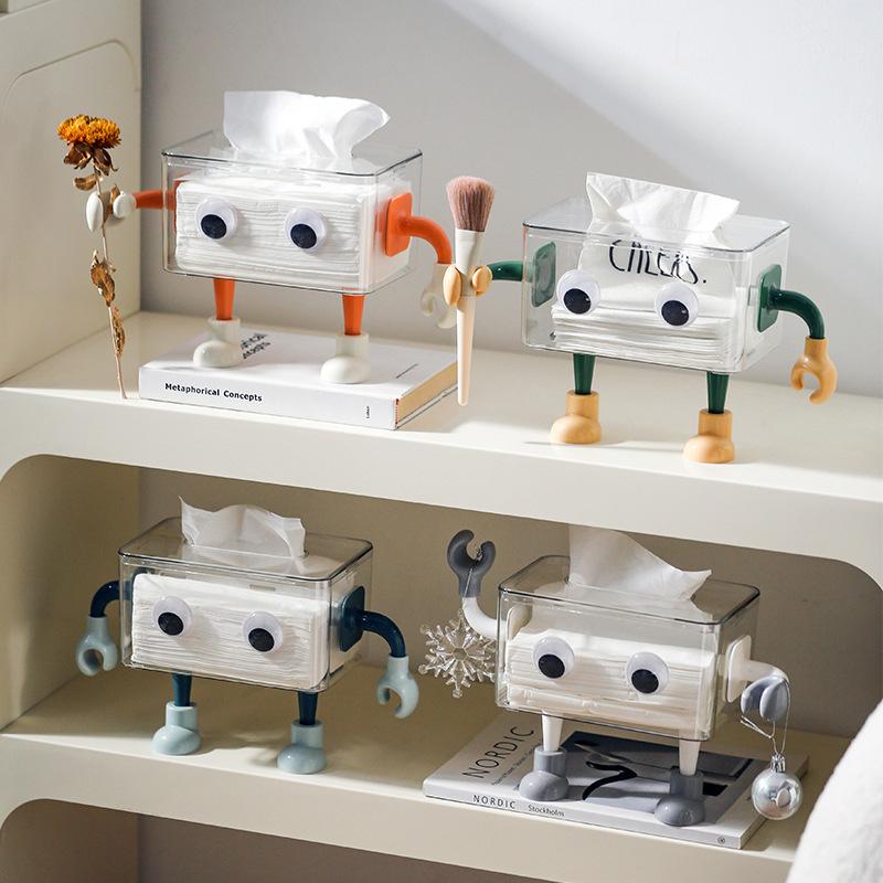 Creative Cartoon Tissue Box Funny Tissue Box Holder Modern Napkin Boxes for Living Room Decoration Accessories for Bathroom
