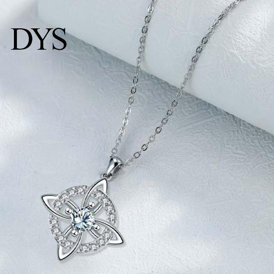 Birth Month Stone Necklace Celtic Knot Witches Birthstone Sparkling Symbol Magic Wiccan Spiritual Jewelry Gift for Women Mom Wife Girlfriend