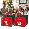 Christmas Gift Bag Santa Elk Socks Tote Bags Candy Christmas Gift Party Packaging Bag Non-Woven Printed Waterproof Xmas Gift Bag