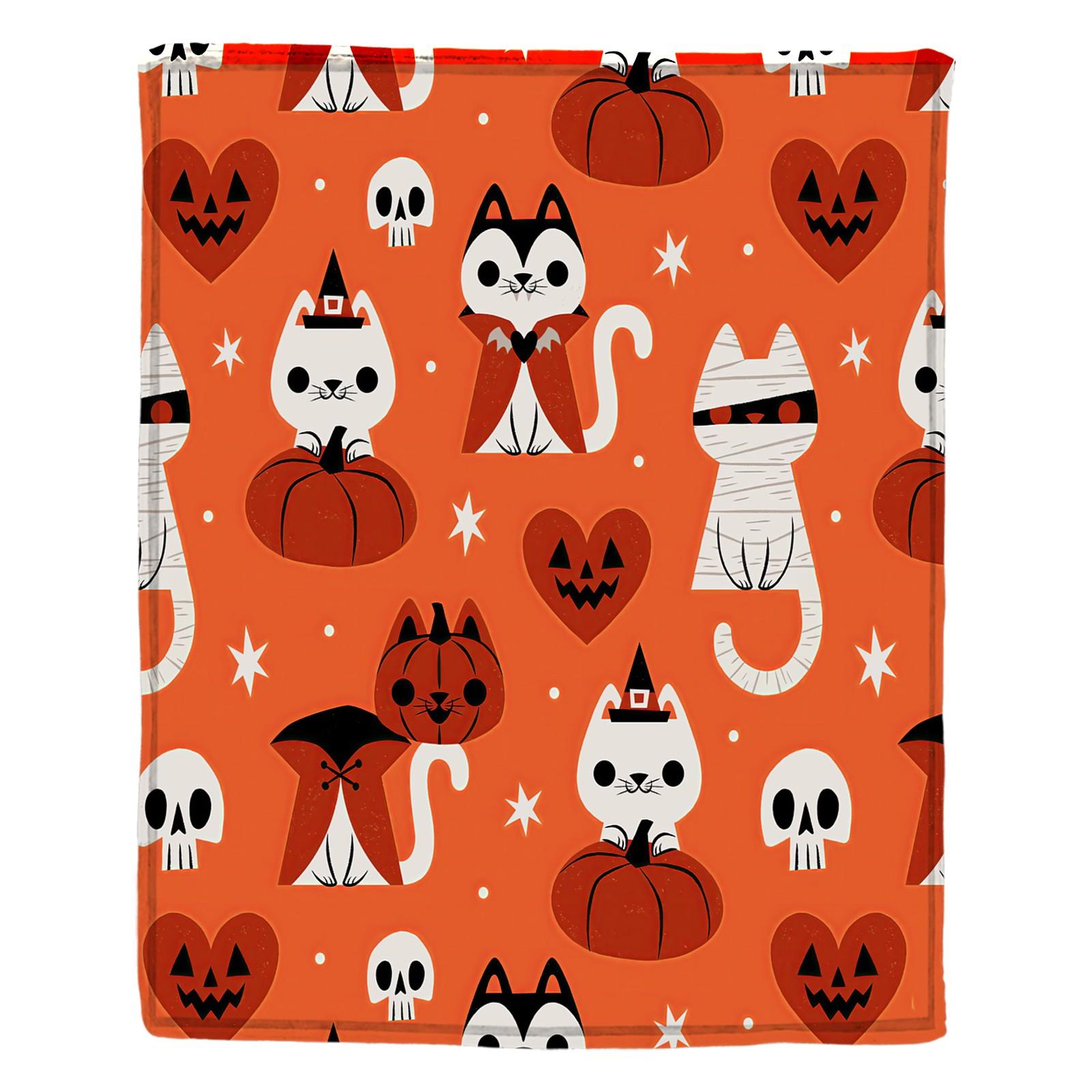 

Одеяло с принтом на Хэллоуин S киноварь