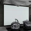 Day and Night - Day and Night Kitchen Splash Protection White Tempered Glass 90x60 Cm