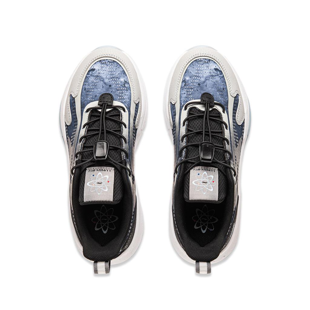 Li Ning Kinder Mode Vielseitige Trendige Low-Top Freizeitschuhe Kinder Sneaker Dunkelgrau YKCU110-5