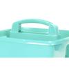 Plastic Desktop Organizer Caddy with Handle Craft Supplies Hobby Storage Multi Compartment Portable Clean Up Solution 6-Pack