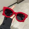 New Y2k Sports Punk Sunglasses Outdoor Sun Glasses Cute Oval Shades Chunky Round Frame Inflated Sunglasses For Women Men