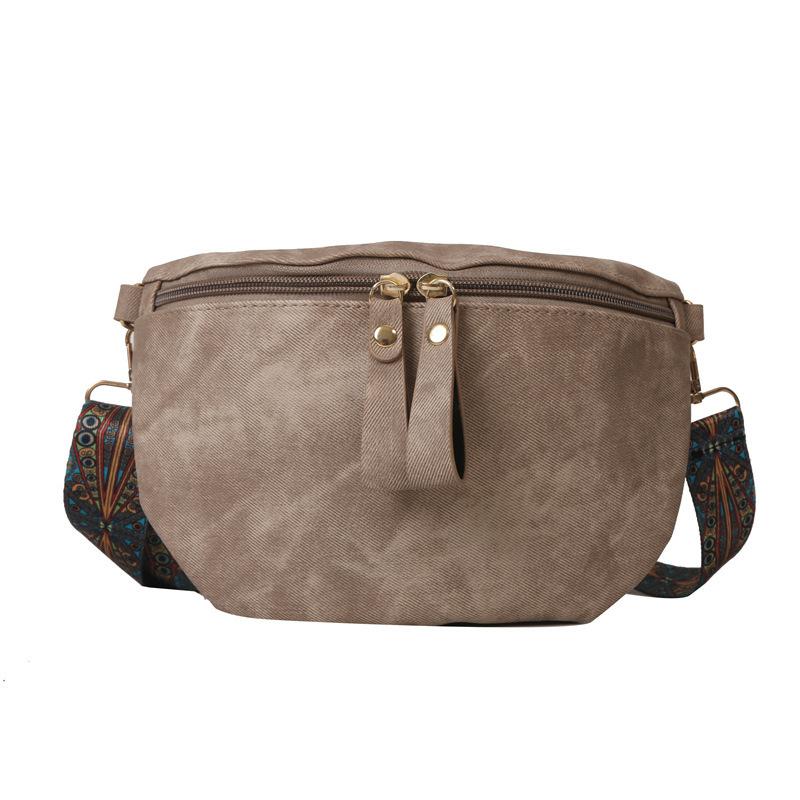 Borsa a tracolla retrò da donna Fashi Marsupio 2026 Nuova Borsa a spalla/petto casual da pendolare