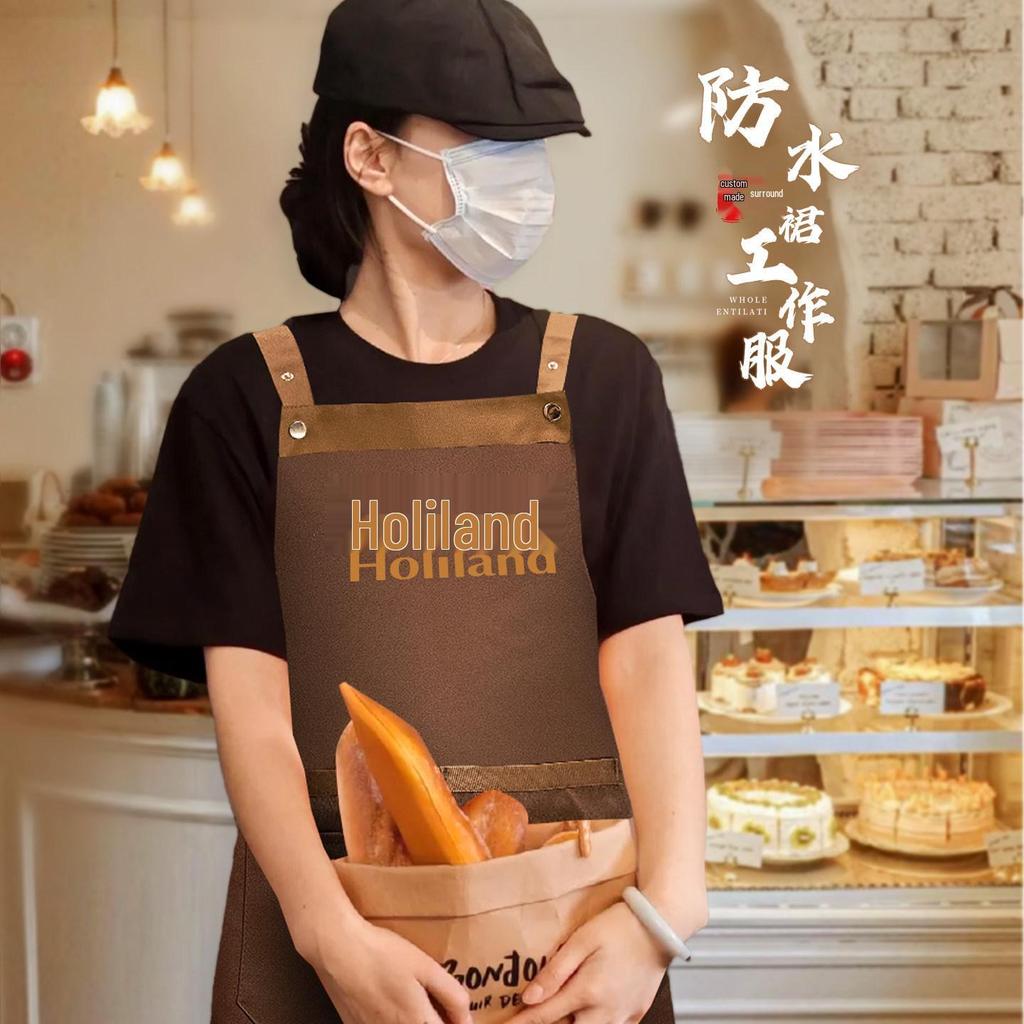 Waterproof Oil-Proof Logo Apron for Catering, Baking & Work
