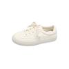 Leather version~ Little White Shoes Women's 2025 Summer New Versatile Shows Feet Small Breathable Student Flat Bottom Casual Single Shoes Women