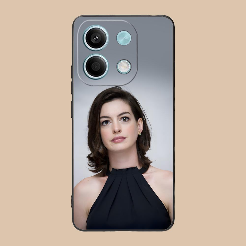Anne Hathaway Mobile Phone Case for POCO M7 M6 M5 M4 M3 X7 X6 X5 X4 X3 Pro GT 5G Colorful Printing Cover Cover Pretty Cellphones