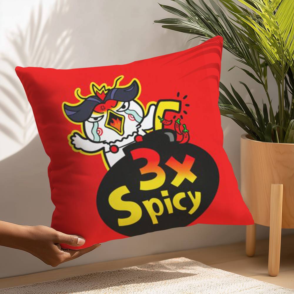 

Каваи Аниме B-Buldak RameSn Наволочка Плюшевая Ткань Мягкая Наволочка Двусторонняя Печать Чехол для Подушки Бытовые Подарки 12x12Inch