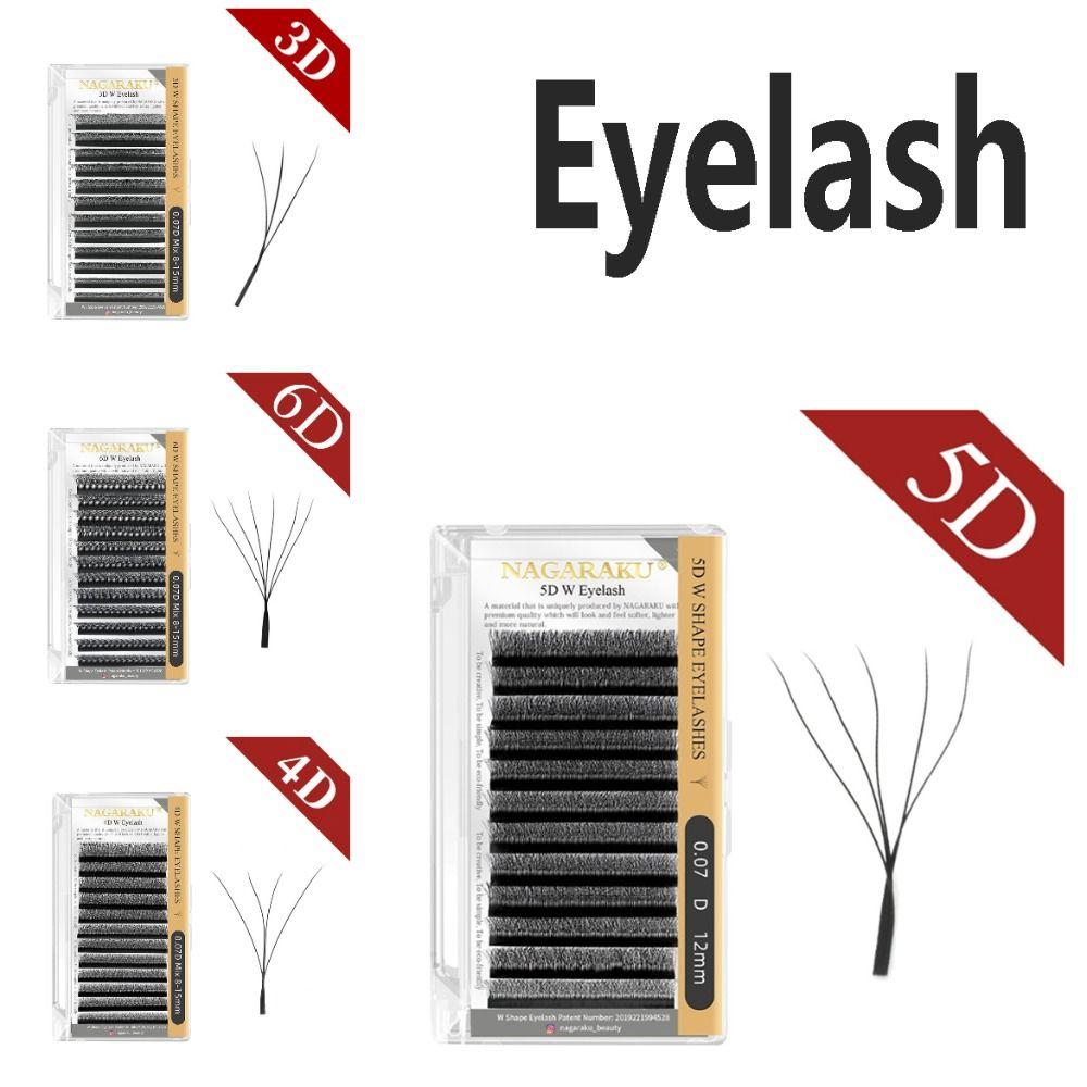 

3D 4D 5D 6D Eyelash Extension Natural Grafted Eyelashes Soft Bloom Lash Women Beauty