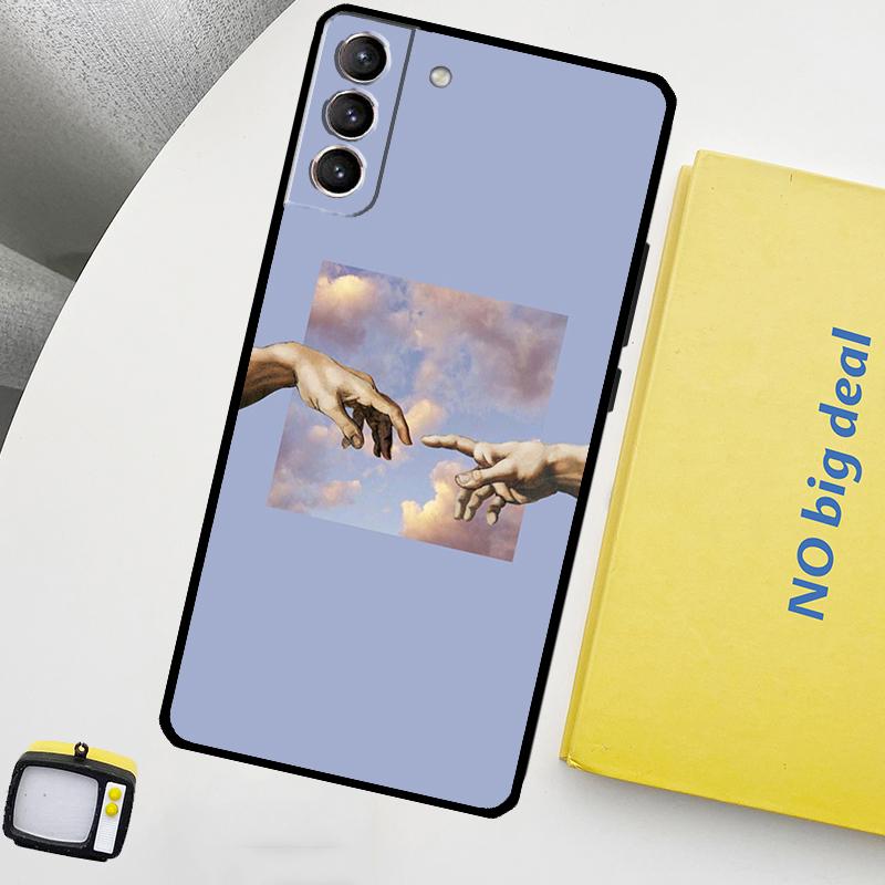 Michelangelo Art Phone Case For Samsung Galaxy S25 Ultra S20 S21 S22 S23 Plus S24 Ultra S9 S10 S25 FE Cover