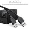 Multiple PC Printer Connector USB 2.0 Connection 20.7MB/s Transfer Rate Space Saving Device With Condition Light For Shared Workstations