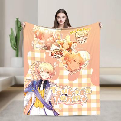 Sekai Tsukasa Tenma Blanket Multiple Sizes Super Soft and Warm  Throw Blankets for Sofa Couch and Bed