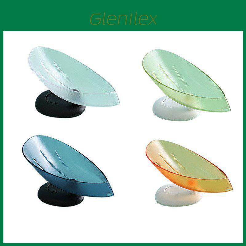 Unique Leaf-shaped Soap Box Drain Retainer With Enhanced Suction Cup Stability For Sinks