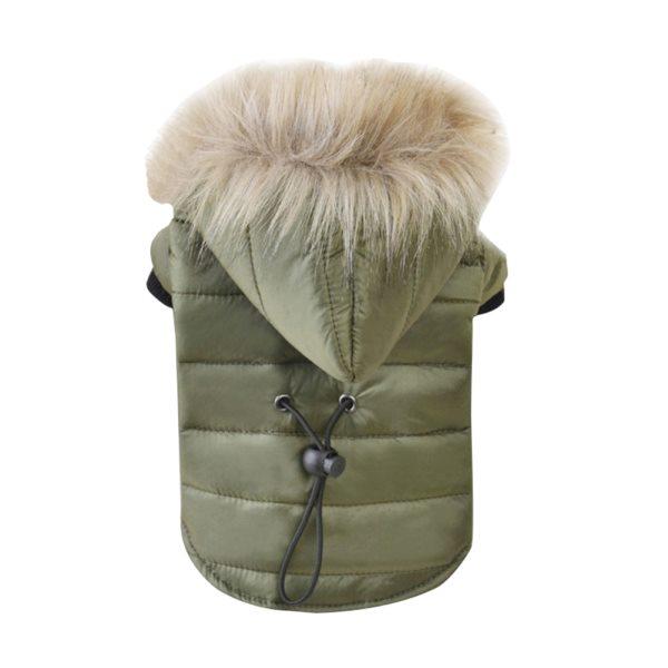 Vêtements d'hiver pour chien Manteau confortable pour chien Veste à capuche Vêtements pour animaux de compagnie Veste chaude à capuche en fourrure douce pour Chihuahua