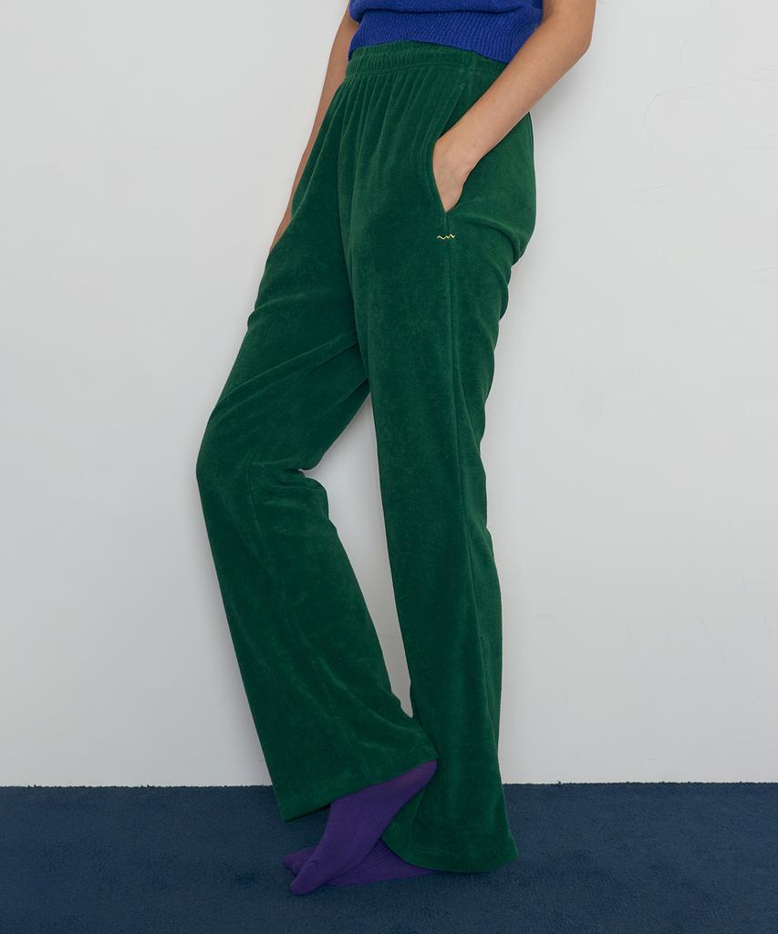 Bonats Palette Bp Soft Terry Bootcut Pants_Deep Green