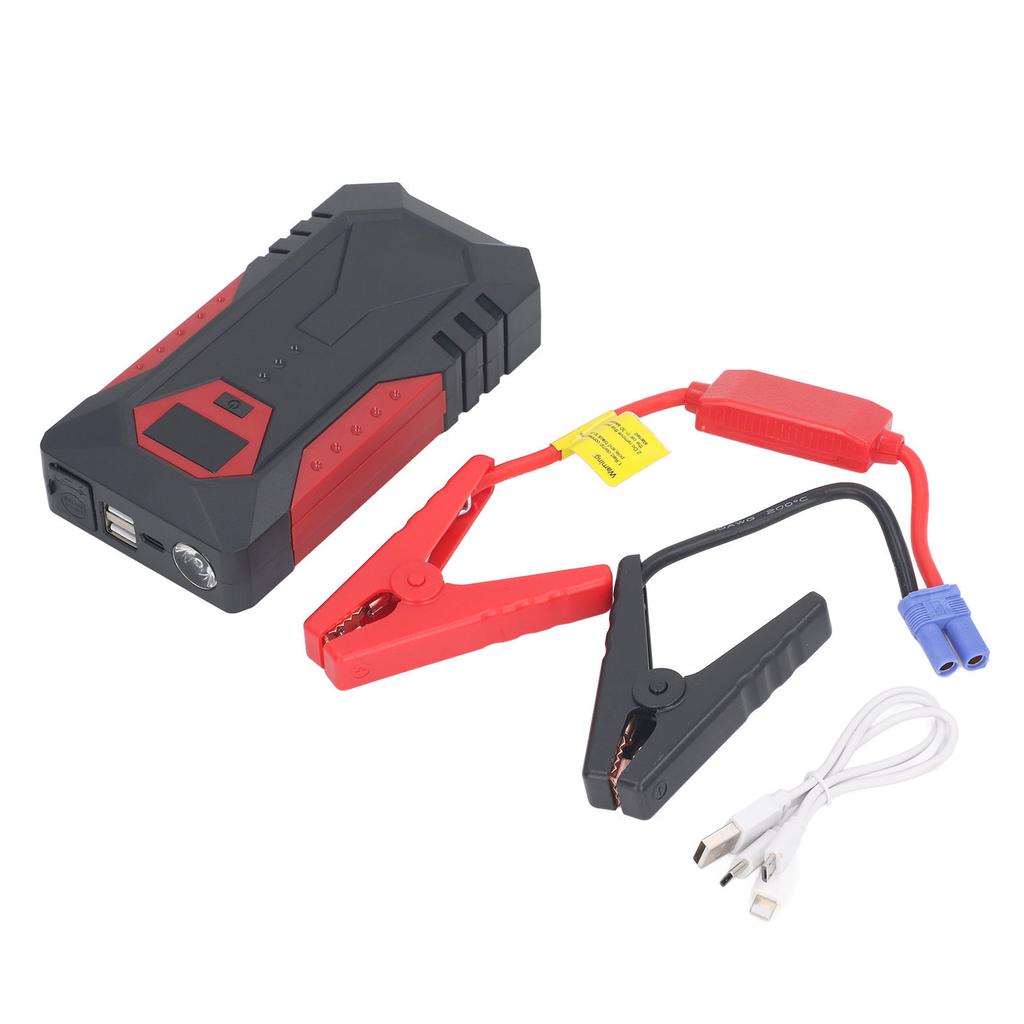12V Car Battery Charger 18800mah LED Display Dual USB Emergency Mobile Power Supply with Light