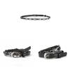 Minimalist Pu Punk Belt With Alloy Buckle For Casual Outdoor And Commuting Fashion