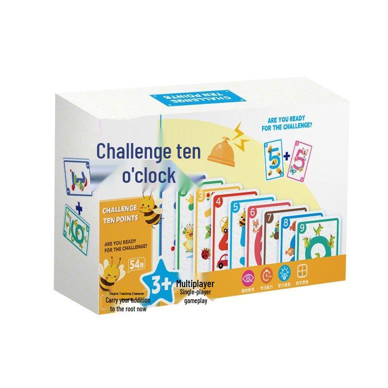 10 Challenge Math Cards: Parent-Child Interactive Thinking Game