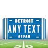 Custom Metal Sign Detroit Lions Personalized License Plate Car Decor