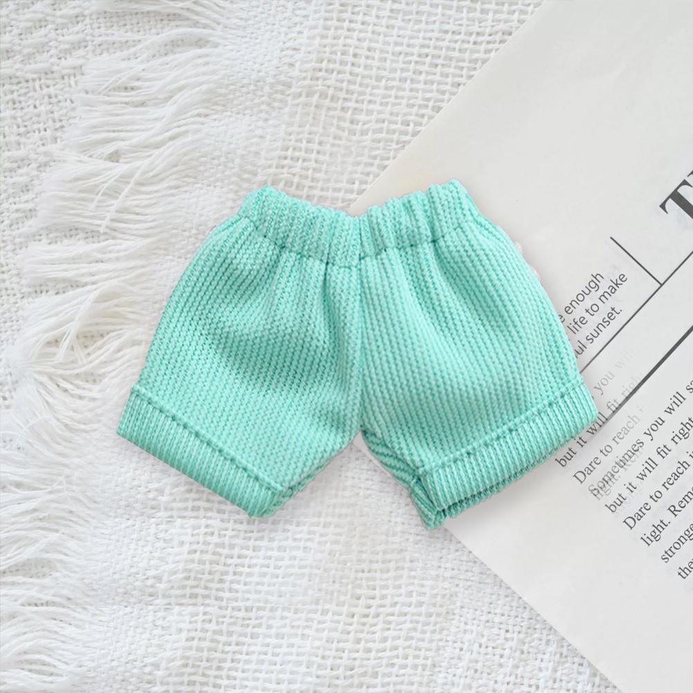 

Для 17см куклы Лабубу Шорты Модная одежда Толстовки Одежда для кукол Подходящие по цвету толстовки Аксессуары для кукол Милое украшение Маленькая одежда зелёный