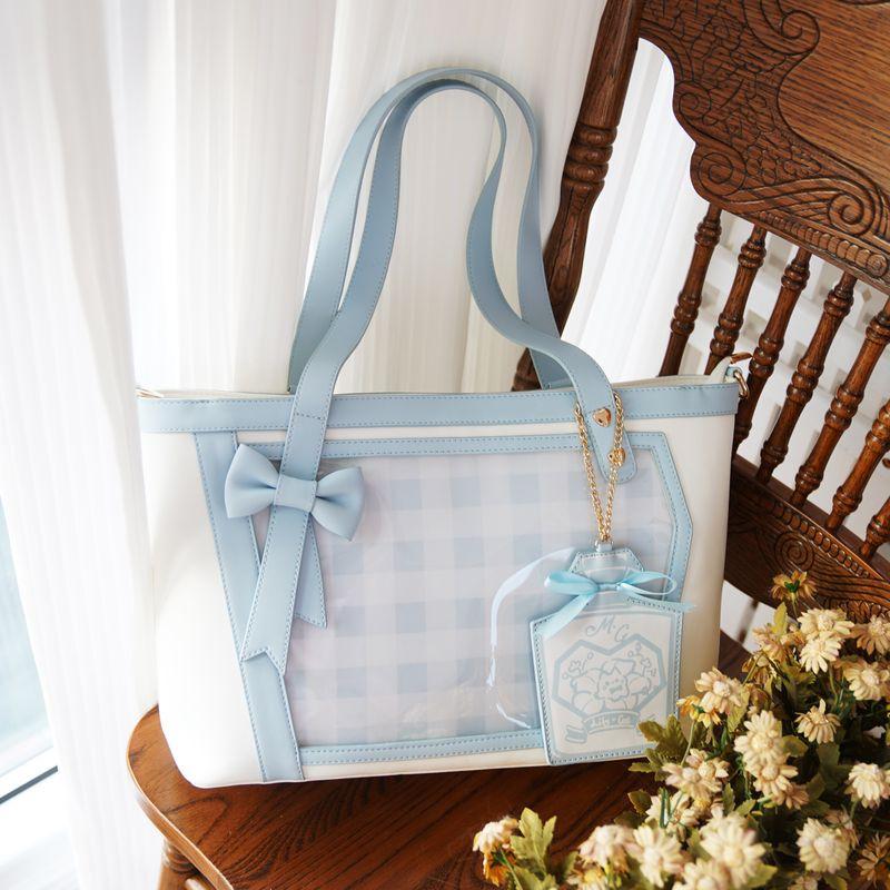 

Morning Glory Оригинальный Парфюм Мяу Лили Кроссбоди На Плечо Милый Большая Вместимость Большая Вместимость для Еды Тоут Мультяшный Рюкзак Blue (presale)