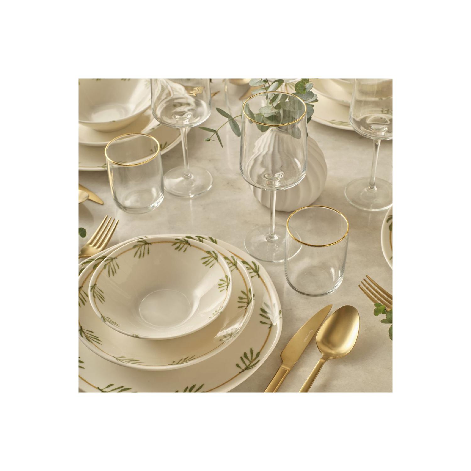 

Liona Porcelain 12 Piece Dinner Set For 4 Persons Green зелений