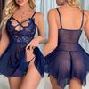 Sexy Lingerie Women Crotchless Sleepwear Pajamas Lace Night Dress Erotic Costumes Exotic Female Underwear Nightgown G-String