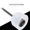 Hole Saw Dust Bowl Collector 125mm Silicone Transparent Bottom Cover With Spring For Drilling
