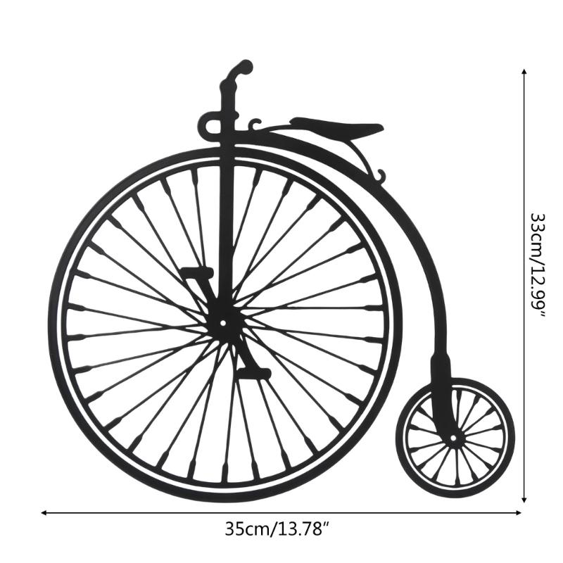 Metal Bicycle Wall Art Bike Artwork Hanging Decor Home Decorations for Living Room Study Bedroom Dinning Room Office