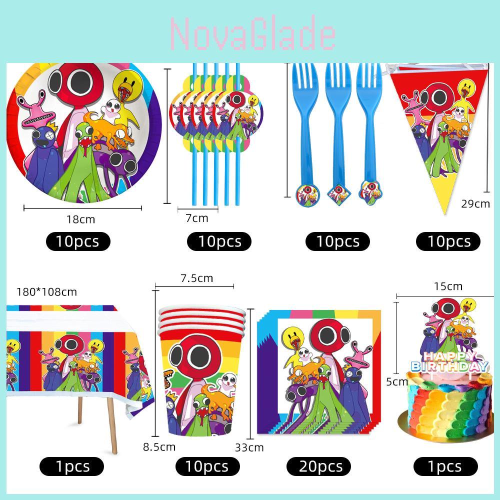Fournitures de fête Roblox Rainbow Friends Pour une célébration d'anniversaire inoubliable