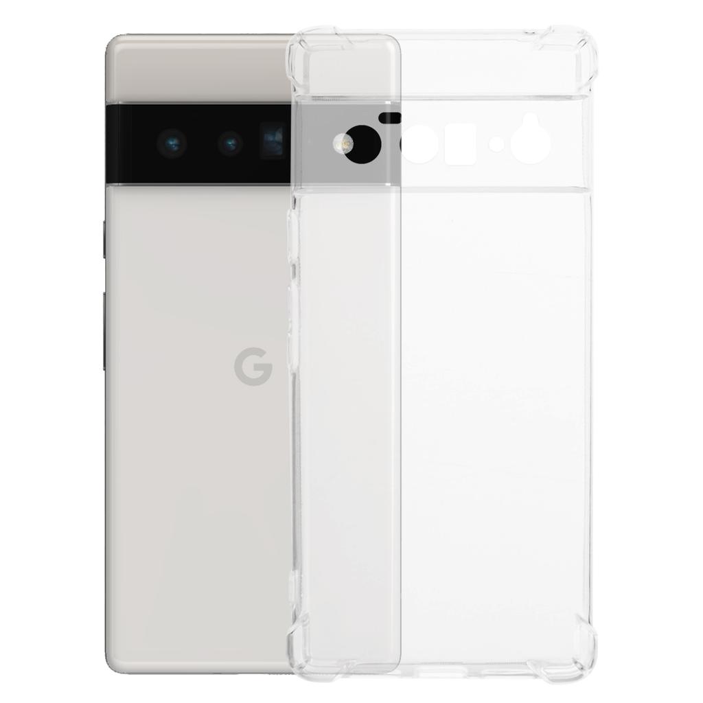 For Google Pixel 6 Pro 5G Clear TPU Case Four Corner Anti-drop Phone Cover