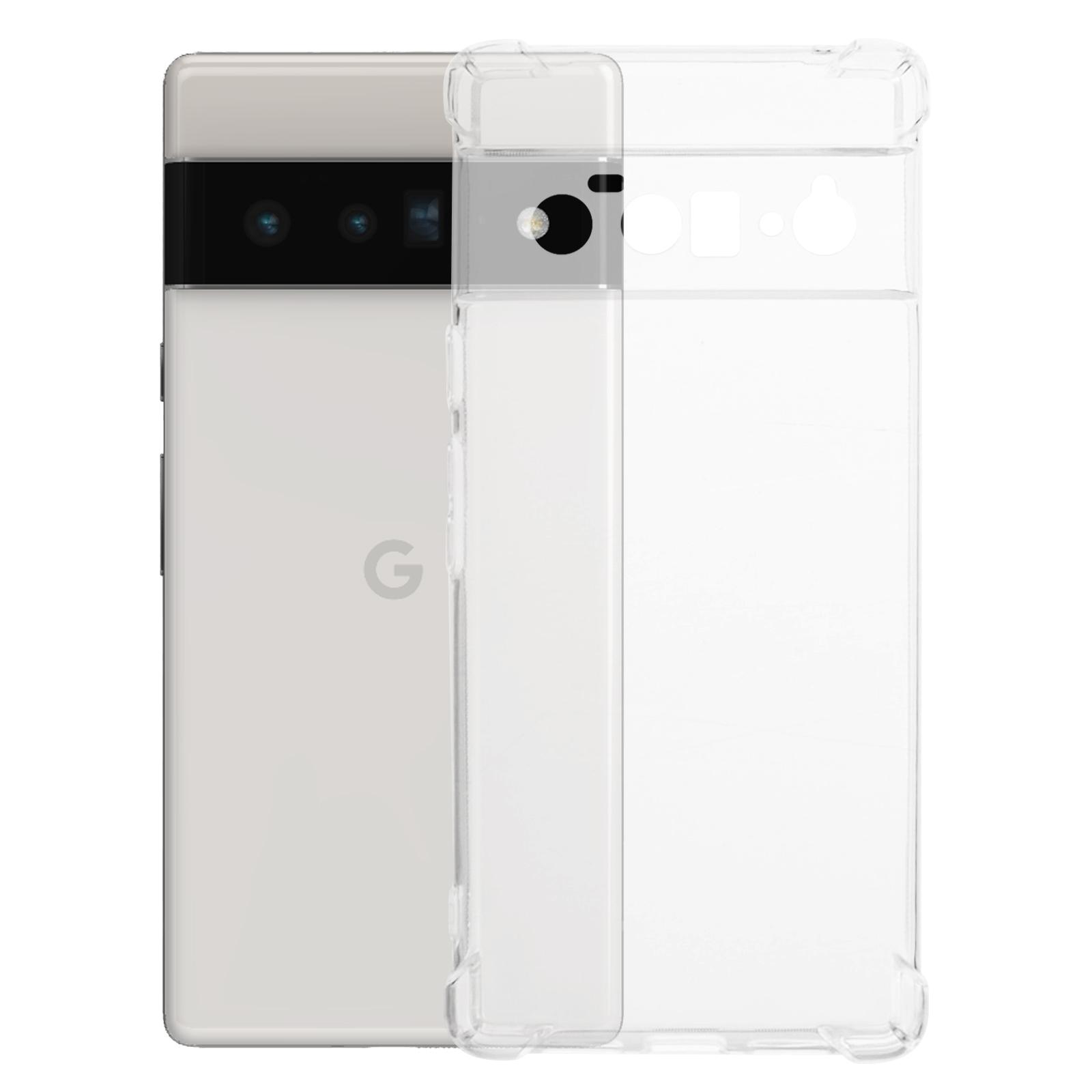 

For Google Pixel 6 Pro 5G Clear TPU Case Four Corner Anti-drop Phone Cover A