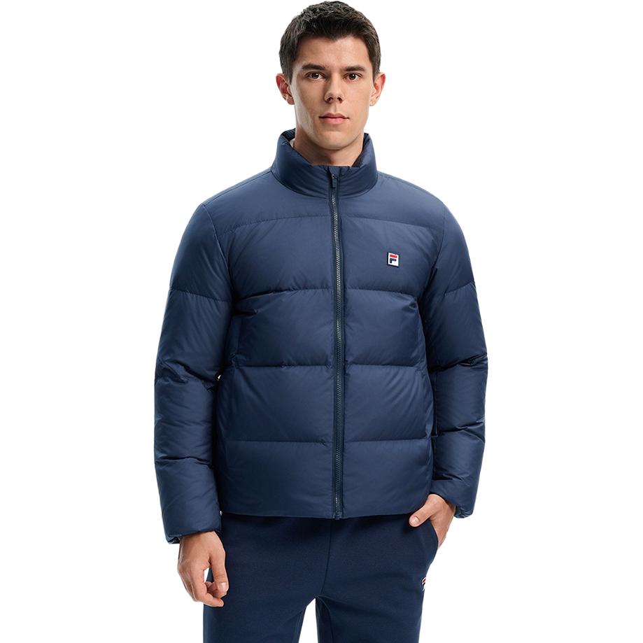 Fila TENNIS Down Jacket Men's Serene Void Blue A11M543918FBU