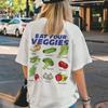 Unisex Retro Vegetable Graphic Tees Oversized Harajuku Y2k Streetwear Tshirts Grunge Aesthetic Vegan Shirt Unisex Fashion Tops