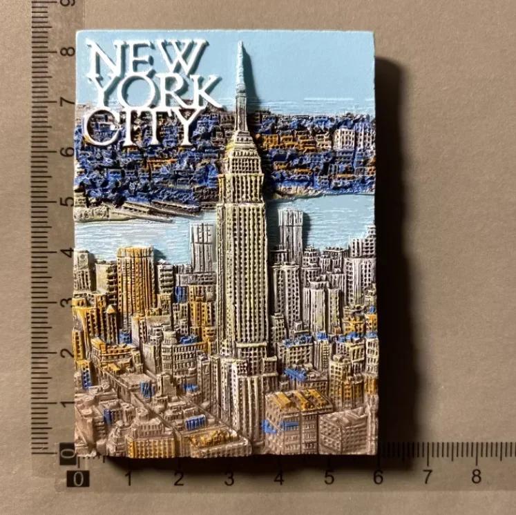 USA Fridge Magnets Bottle Opener New York Tourist Souvenirs Refrigerator Magnetic Stickers Collection Decoration Gifts
