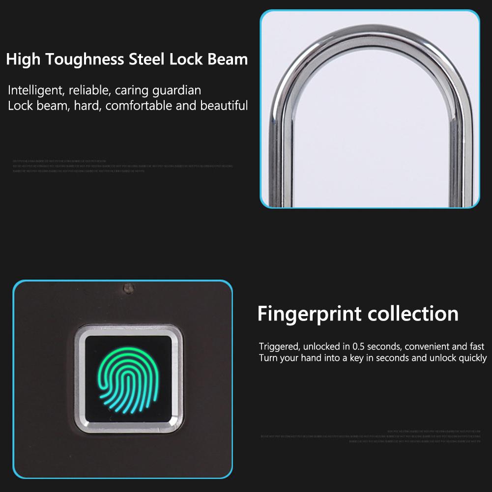Elektroniczny półprzewodnikowy zamek na odcisk palca Inteligentny zamek do drzwi Akumulatorowa kłódka zabezpieczająca do akademika domu